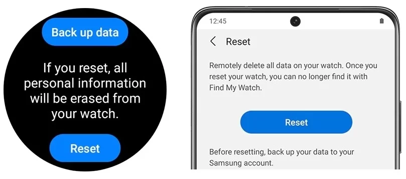 Redefinindo o Galaxy Watch 4 para sua configuração de fábrica