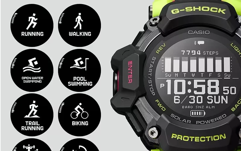 G-SHOCK GBD-H2000: modos esportivos