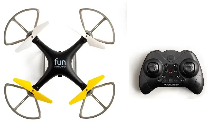 Drone Multilaser Fun e controle remoto