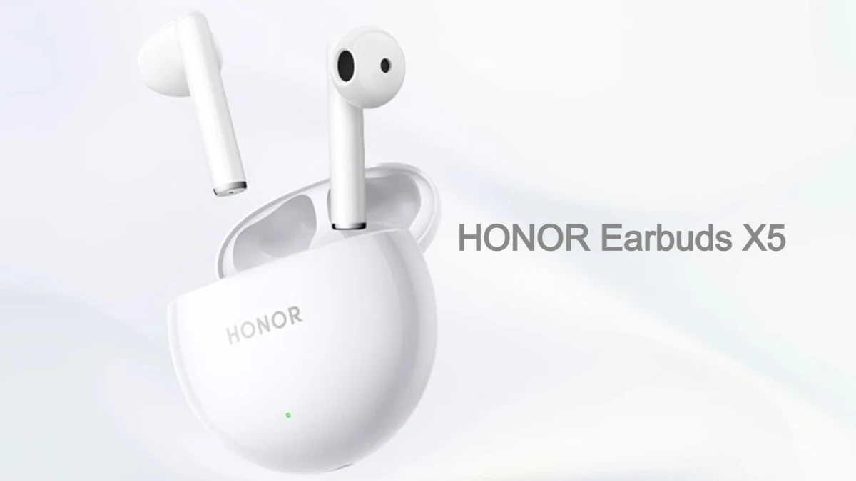 Honor lança Earbuds X5: 27 horas de músicas e conexão multiponto