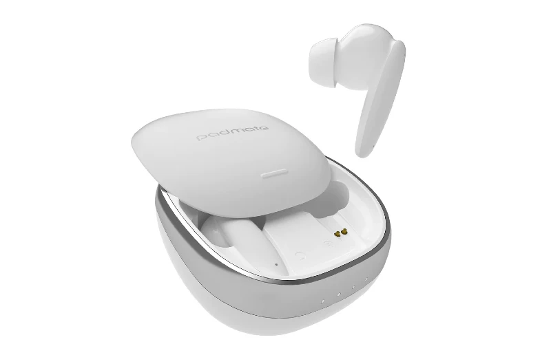 Fones de ouvido Padmate S33 cor branco.