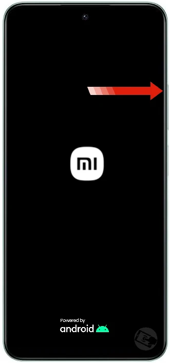 Tela da logomarca do Redmi 12.