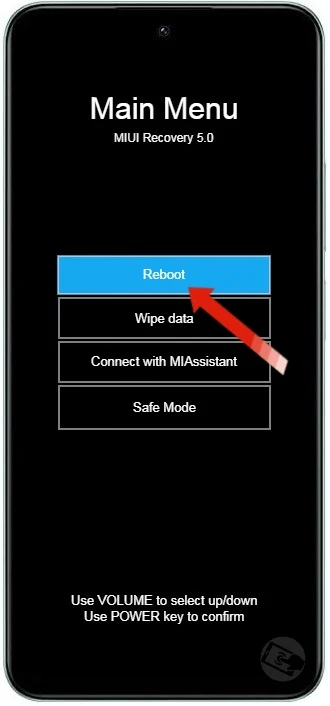 Reboot Redmi 12.