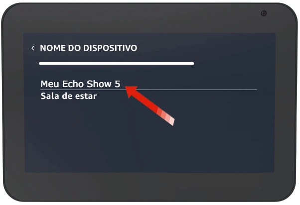 Configurando o Echo Show 5 (3ª geração).