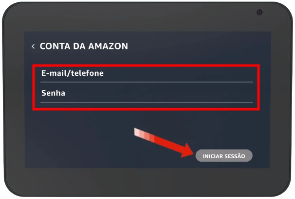 Configurando o Echo Show 5 (3ª geração).