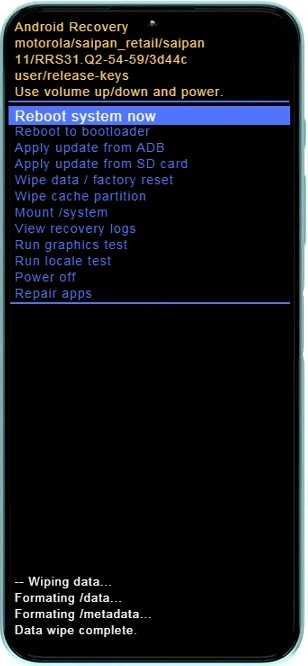Tela Reboot system now.