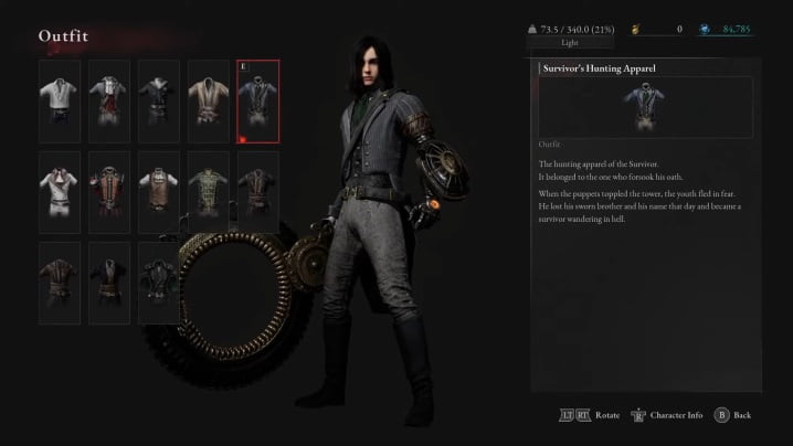 Obtendo todas as roupas de Lies of P.