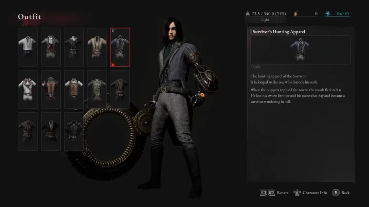 Obtendo todas as roupas de Lies of P.