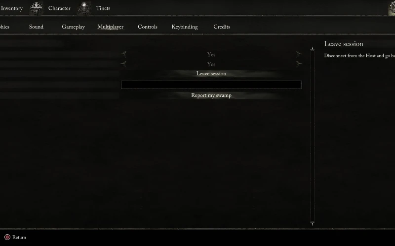 Passos para sair do modo multijogador em Lords of the Fallen