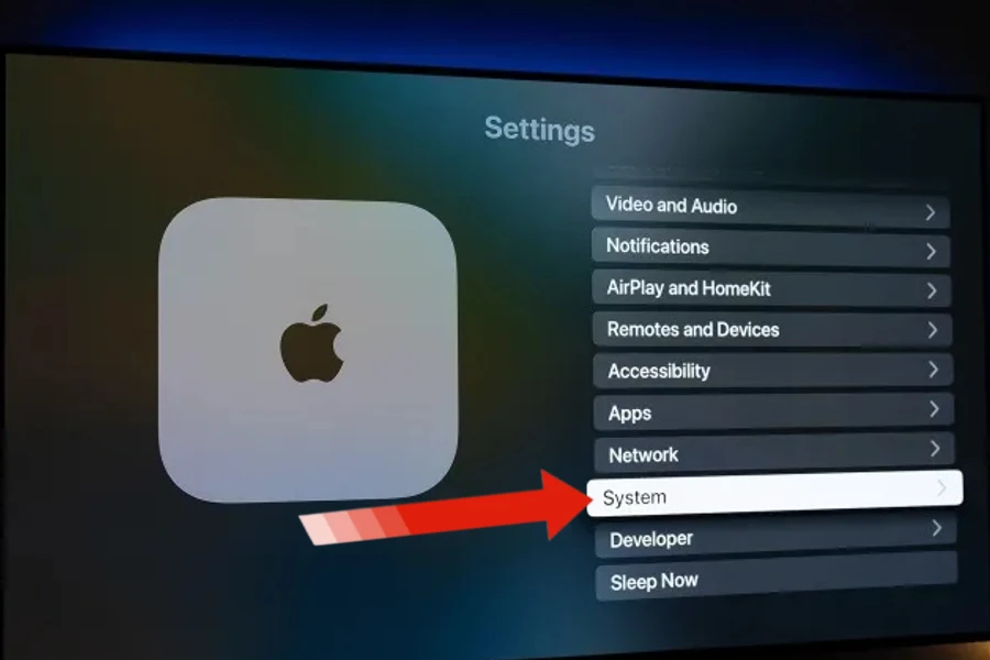 Passos para redefinir a Apple TV