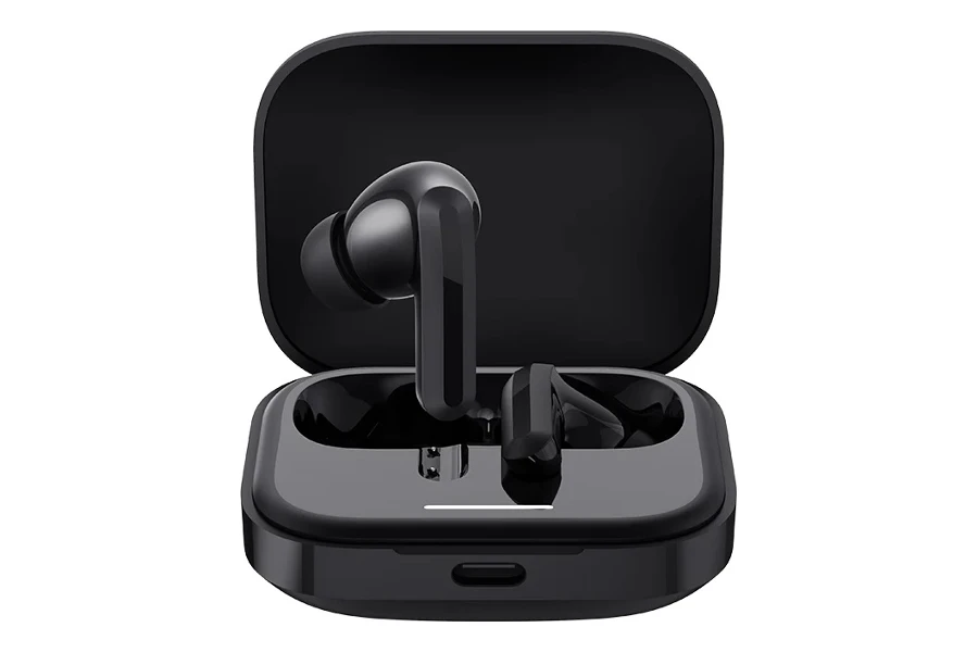 Estojo e fones de ouvido Redmi Buds 5 na cor preta