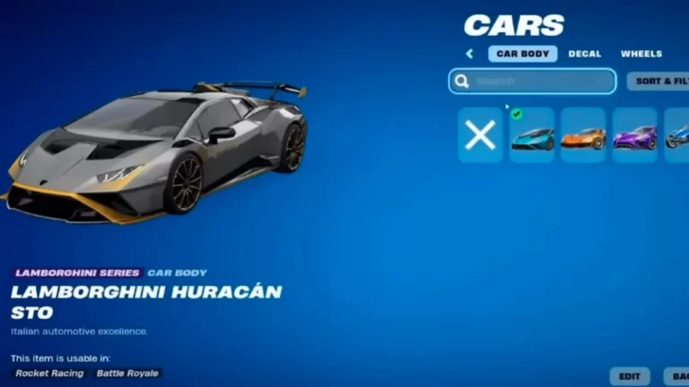 Como desbloquear a carroceria do Lamborghini em Fortnite?