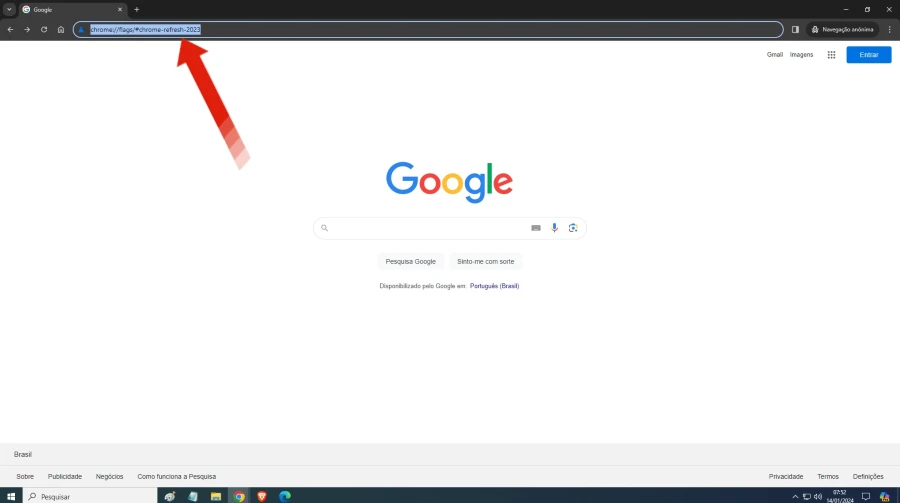 Como reverter para o design clássico do Google Chrome?