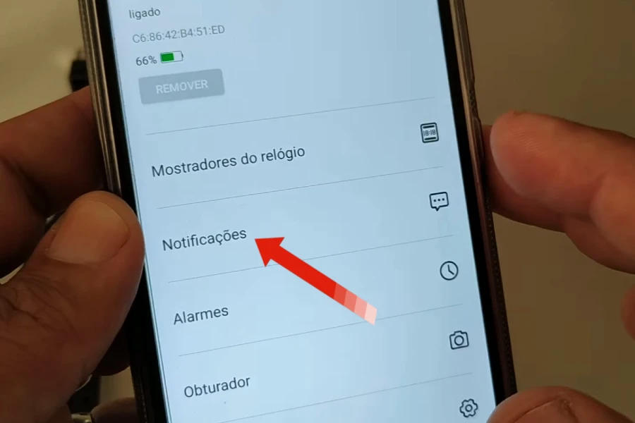 Passos para ativar as notificações no Colmi P76