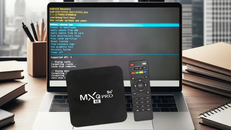 Como redefinir a TV Box MXQ PRO 4k 5G?