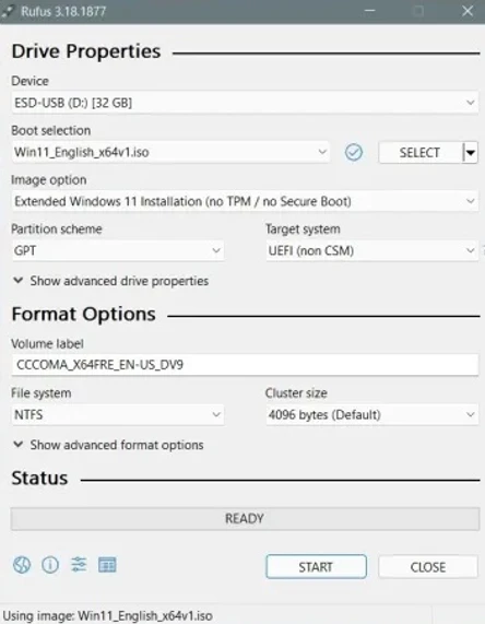Método 5: Usando um arquivo ISO do Windows 11.