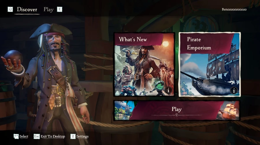 Pirate Emporium em Sea of Thieves.