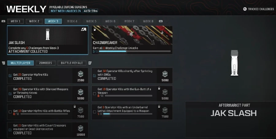 Como obter o JAK Slash em MW3 e Warzone?