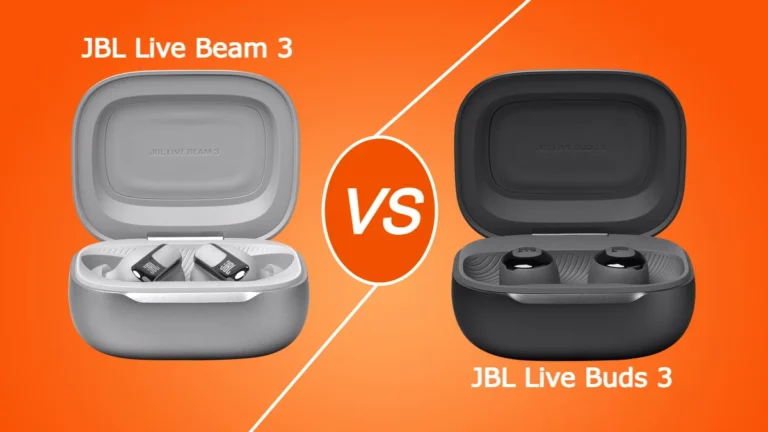 JBL Live Buds 3 Vs. JBL Live Beam 3 comparativo: especificações, características e preço