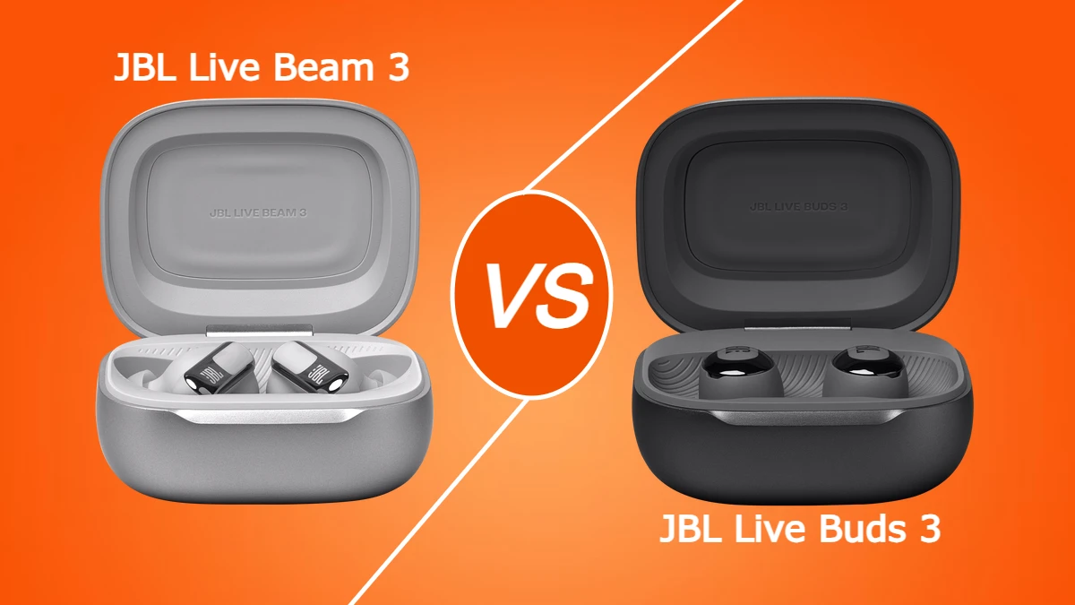 JBL Live Buds 3 Vs. JBL Live Beam 3 comparativo: especificações, características e preço