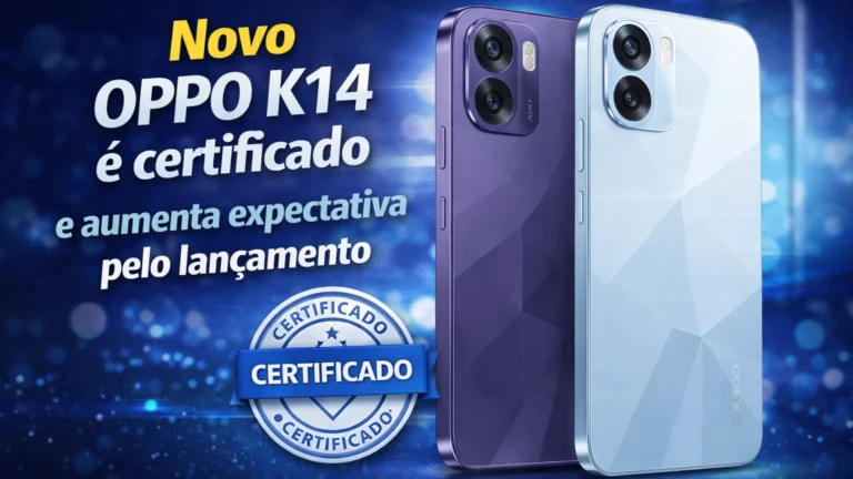 Novo OPPO K14 é certificado e aumenta expectativa pelo lançamento