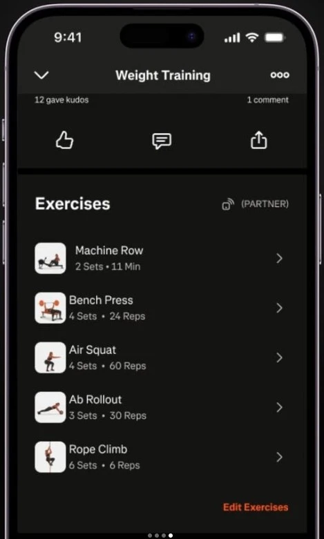 Exercícios realizados