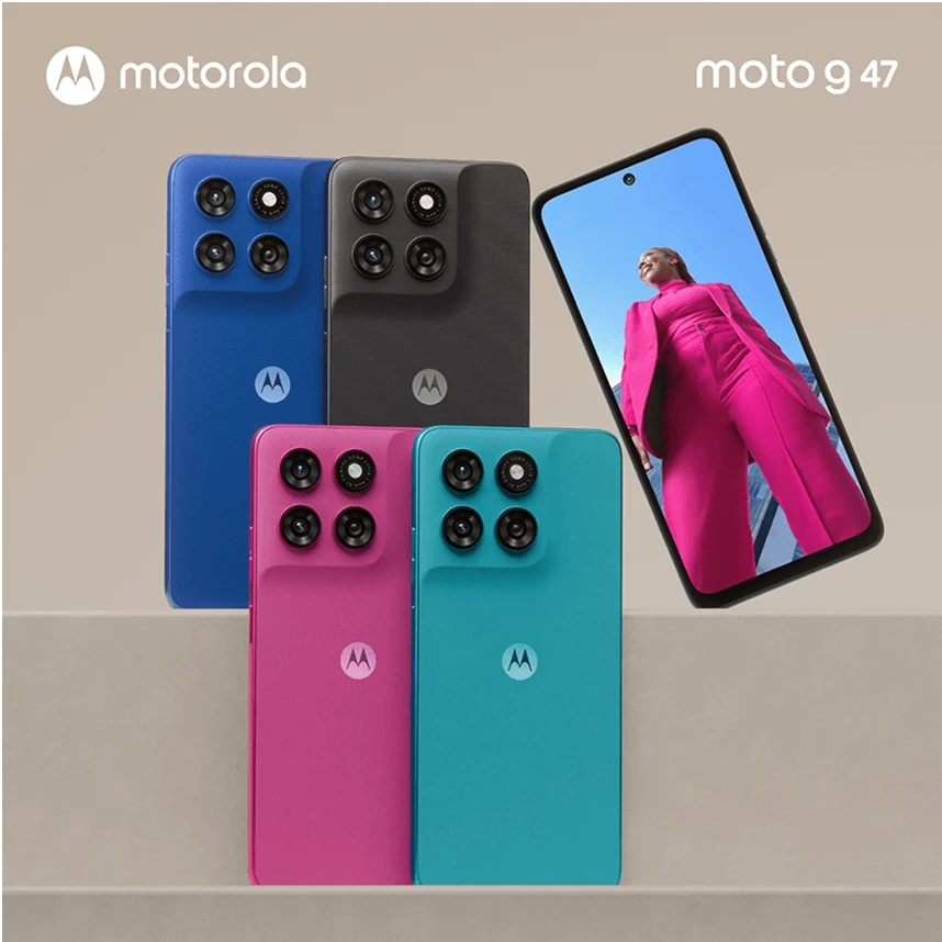 Cores do Motorola Moto G47