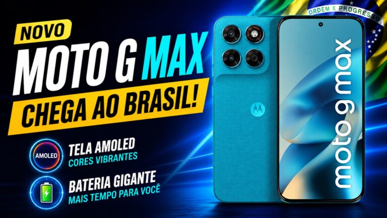 Novo Moto G Max chega ao Brasil com bateria gigante e câmera poderosa