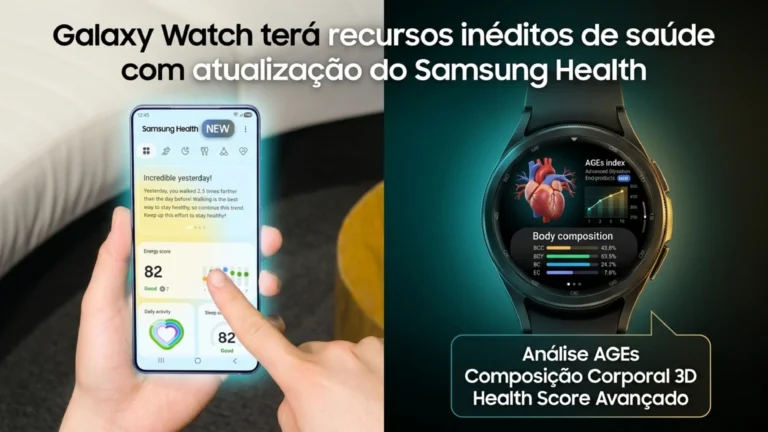 Samsung Health ganha novo visual e recursos exclusivos para futuros Galaxy Watch